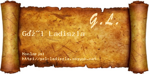 Gál Ladiszla névjegykártya